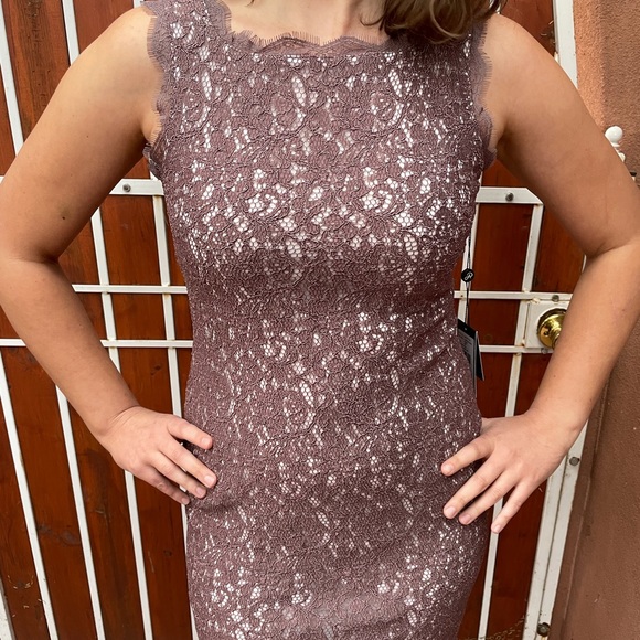 NWT Adrianna Papell lace dress (size 4M) - Picture 2 of 10